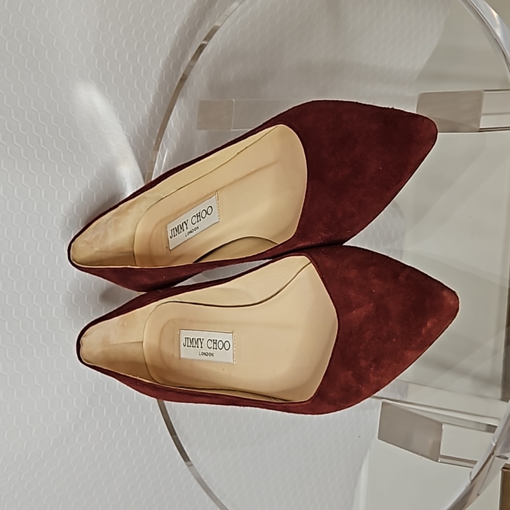 Jimmy Choo suede flats